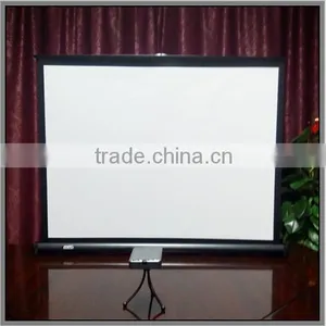 50" 60"106"inch Tripod Screen 1/1 Video Format 4/3 HDTV 16:9 Outdoor Portable Electric Tripod Projection Screen thumbnail-1