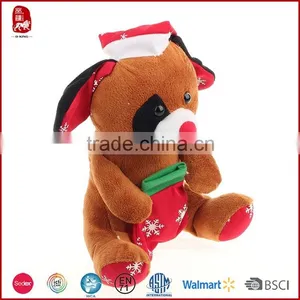Wholesale Custom Plush Toy Bear With Boots Christmas Animated Plush thumbnail-3