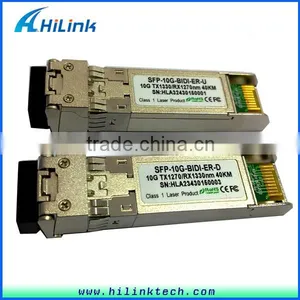 Fiber Optic WDM Transceiver LC 1270nm/1330nm 10G 40km BIDI SFP+ thumbnail-1