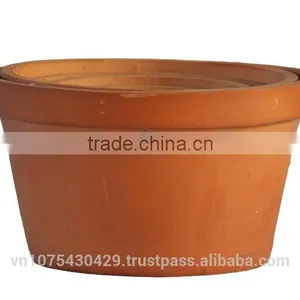 Ceramic Orchid Pot, Red Terracotta Pots thumbnail-1