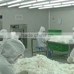 Microfiber Cleanroom Wiper With Ultrasonic Sealed Edge, 9" Length x 9" Width thumbnail-1