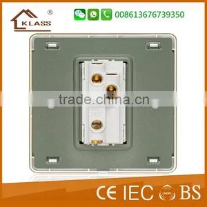 Saudi Arabia SASO Approve Electric Light Brushed Stainless Steel Wall Switch and Socket thumbnail-2