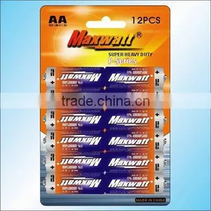 R6P SIZE AA UM-3 DRY CELL BATTERY 12PCS/CARD thumbnail-1
