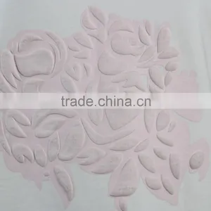 F5S10191 New Fashion White Flocking Print Women Long Sleeve T Shirts thumbnail-5