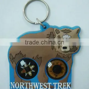 3d Animals Souvenir Soft Pvc Keychain thumbnail-1