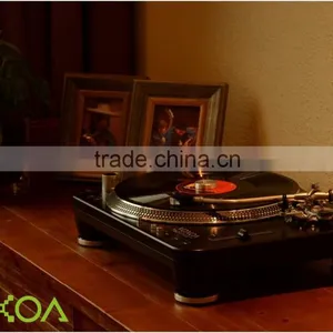 VOXOA DJ Turntable T80 High Torque 3 Speed Vinyl Turntable With Height Adjustable S-shaped Pick up Arm thumbnail-3