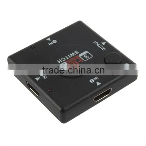 New Portable 1x4HD Splitter3 in 1Out 4 Ports Hdmi Splitter to Coaxial thumbnail-1