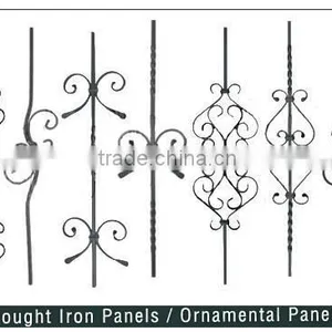 Wrought Iron/ Cast Iron Panels Ornaments, Iron Craft Components For Gates thumbnail-2
