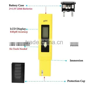 2016 New Protable LCD Digital Mini PH Meter Pen of Tester Accuracy 0.01 Aquarium Pool Water Wine Urine Automatic Calibration thumbnail-5