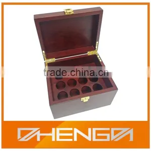 High Quality Black Matte Wooden Tea Box for Gift(ZDL-W317) thumbnail-6