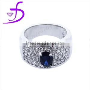 Fashion Silver Jewelry AAA CZ Silver925 Men Ring thumbnail-1