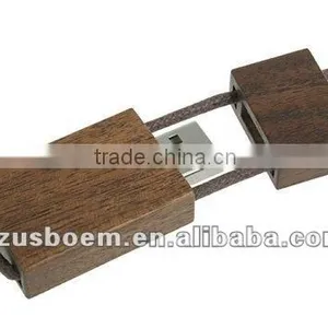 Christmas Gifts Wooden Usb Drive With Lanyard thumbnail-1