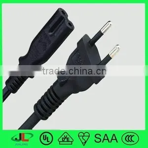 Hot Sell Europe VDE Approved 2 Round Pin Plug With C7 thumbnail-1