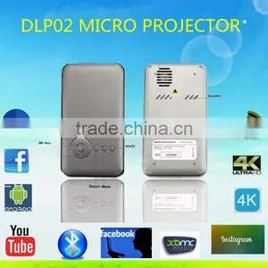 High Quality ,good Sale .Mini DLP 02 Projector With Power Bank Case ,Experience the Cinema at Home thumbnail-1