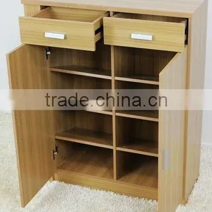 Cheap Wooden Shoe Cabinet With 2doors and 2drawer thumbnail-1