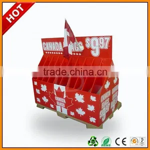 Somking Quit Products Cardboard Display Pallet ,single Plastic Hooks Pallet Corrugated Display thumbnail-1