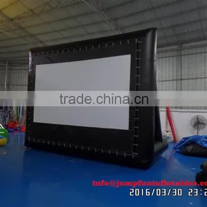 16ft Inflatable Screen Cheap Outdoor Movie Screen 18oz PVC Screen for Sale thumbnail-1