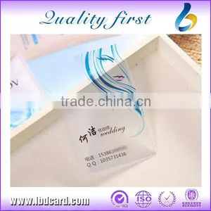 Hot Sell Blank PVC Business Cards / NFC Transparent Cards thumbnail-5