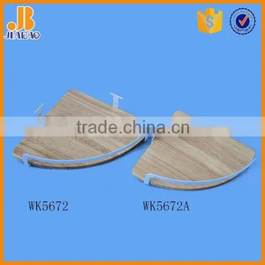 Bathroom Wooden and Wire Shelf thumbnail-1