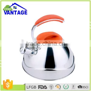 Single Bottom Camping Water Jug Tea Pot Stainless Steel Whistling Kettle Pour Over Kettle thumbnail-1