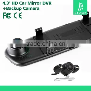 4.3 Inch FHD Car DVR Car Black Box Rear View Mirror Car Camera Recorder thumbnail-3