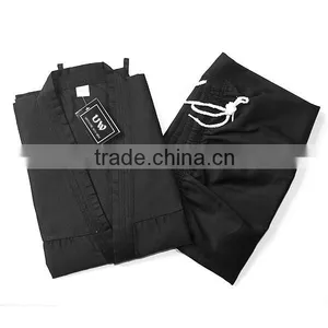 UWIN Black Traditional Custom for Adults Taekwondo Uniform thumbnail-2