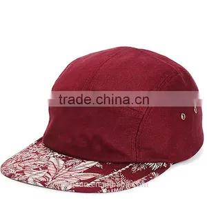 High Quality Wholesale Flat Brim Custom Printing 5 Panel Hats thumbnail-6