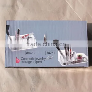 Wholesale Innovative Household Beautful Clear Cosmetic Acrylic Makeup Organizer for Store Jewelry Cosmetic thumbnail-3