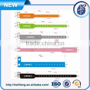 One Time Use PVC RFID Wristband for Festival thumbnail-6