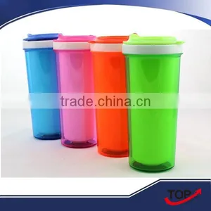 Heat-insulated Double-wall Promotional Plastic Coffee Cup thumbnail-1