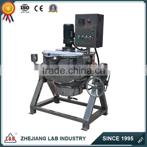 500L Electric Steam Heating Jacketed Kettle Vessel thumbnail-1