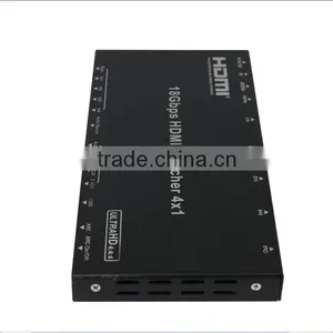 New Arrival VOXLINK Black 2.0 4*1 4K 60HZ HDMI Switcher US thumbnail-2