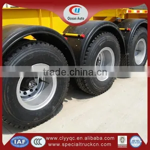 40t Flatbed Semi-trailer,40GP Container Truck Trailer,3axle Tri-axle Lowbed Semi Trailer thumbnail-4