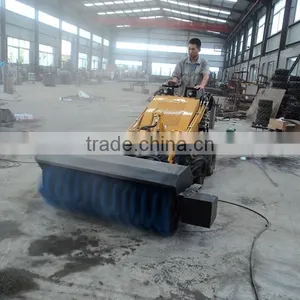 Hot Sale W720/W720T Mini Skid Steer Loader With Sweeper,B&S Engine,23hp thumbnail-1