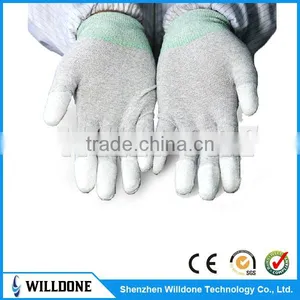 Best Quality ESD Top PU Coated Carbon Fiber Gloves thumbnail-1