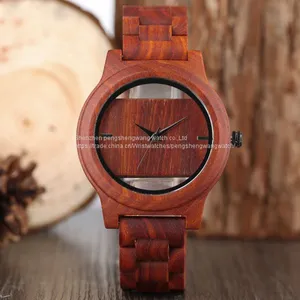 New Design Rose Wood Quartz Movement Wood Watches thumbnail-1