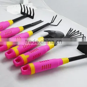 Pink 6 Piece Garden Tool Set - Trowel, Rake, Cultivator, Rakes & More! GIFT SET thumbnail-5