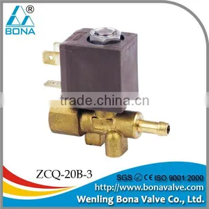 1/8X6.5mm Brass Steam Control Valve 12V 24V Air Solenoid Valve ZCQ-20B-3 thumbnail-1