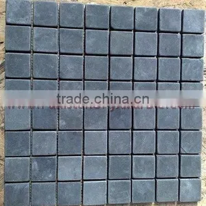 NATURAL JET BLACK MARBLE MOSAIC TILES thumbnail-1