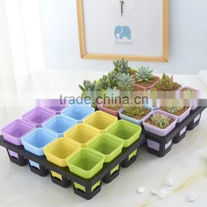 Plastic Flower Pot Rack -12 Grid thumbnail-5