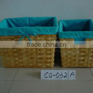 Hotsale Multifunctional Woven Water Hyacinth Storage Basket With Spacer With Cutting Handle thumbnail-1