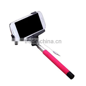 Wire Selfie Stick With Bluetooth Remote Control, Foldable Cable Wired Selfie Stick thumbnail-5