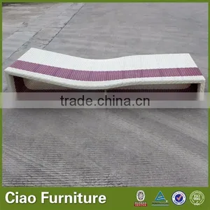 Wooden Outdoor Furniture Rattan Sun Lounger thumbnail-3
