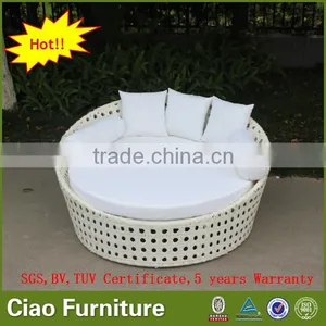 Comfortable Rattan Outdoor Furniture Beach Sun Bed Wicker Daybed thumbnail-2