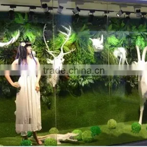 Fashion Artificial Grass Plants Store Design Wall thumbnail-1