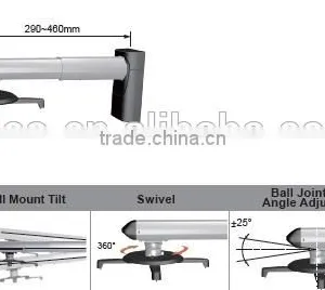 290 TO 460 MM Wall Mount Projector MOUNT RACK thumbnail-1