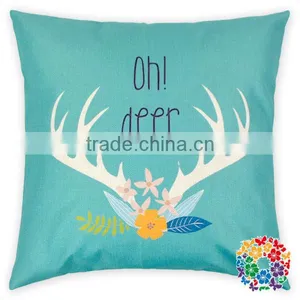 Rose Flower Printing Cotton Pillowcase Sofa Decorative Cushion Cover Pillow Case thumbnail-5