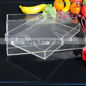 2017 Custom Made Square Clear Acrylic Serving Trays Wholesale thumbnail-1