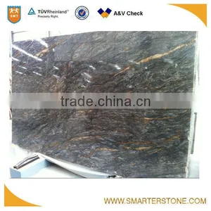 Golden Fantasy Polished Artificial Marble Slab for Wholesale thumbnail-1