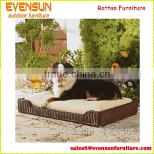 Luxurious Dog Bed Round Wicker Pet Bed thumbnail-1